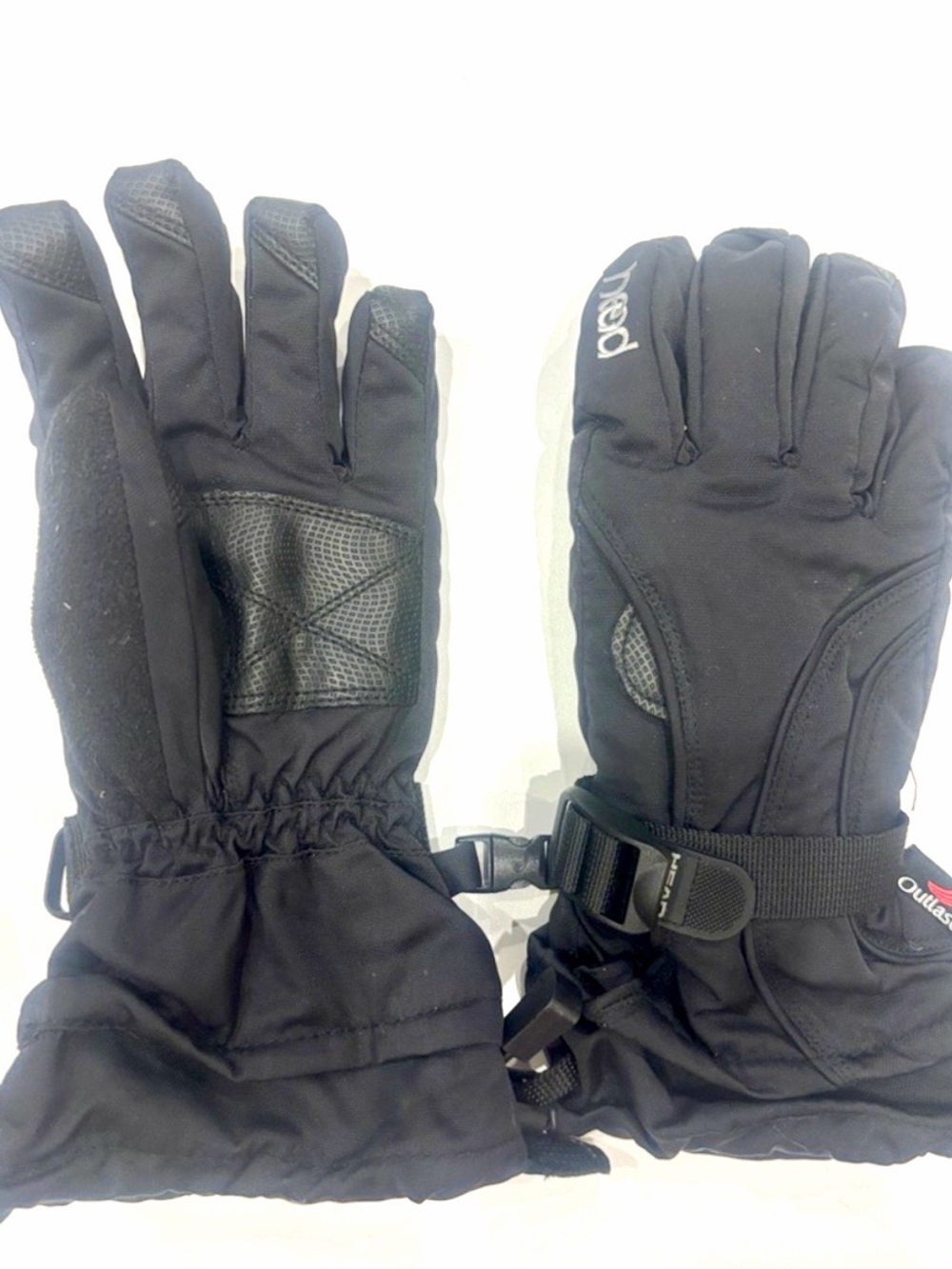 Head Black Insulated Ski Gloves with Adjustable Strap